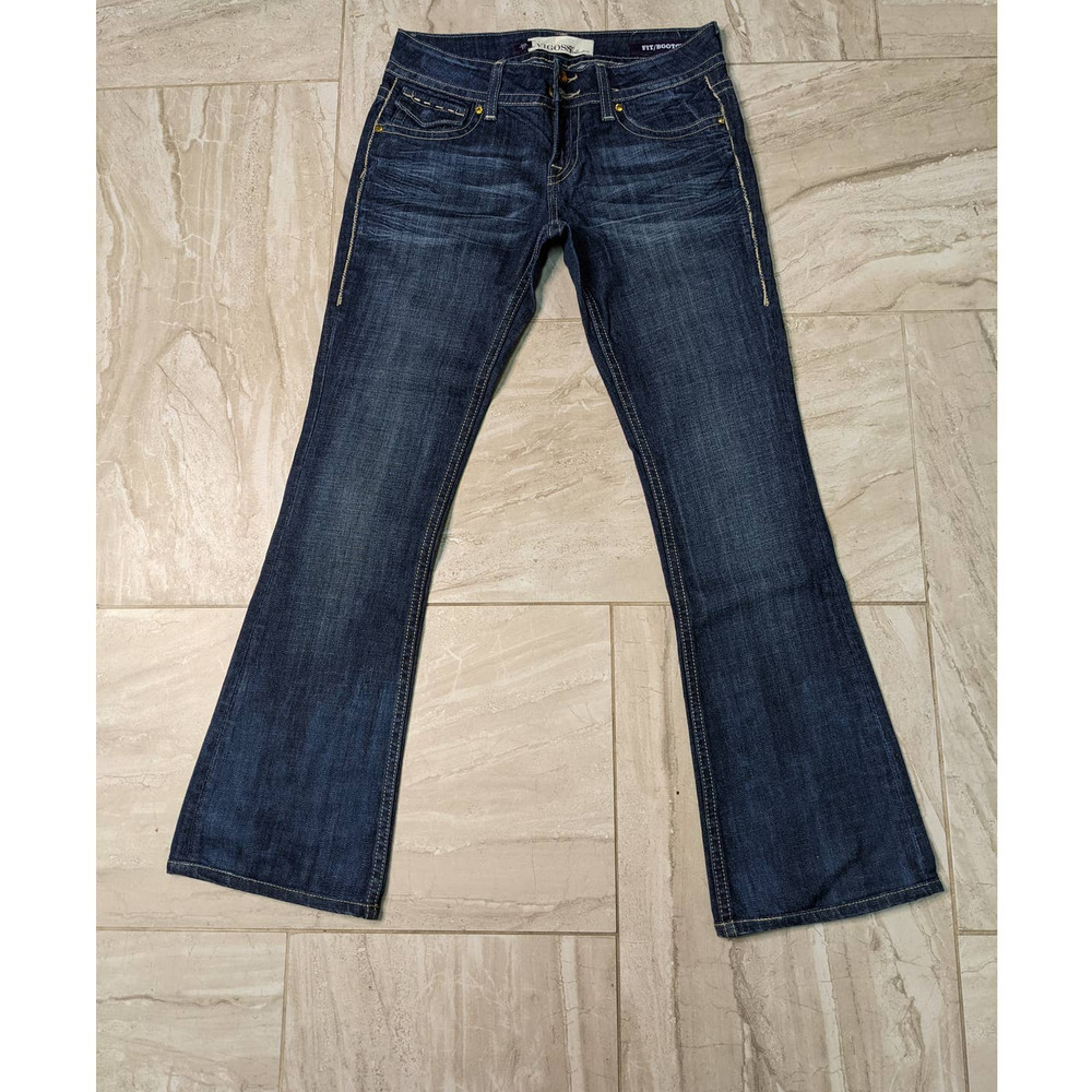 Vigoss Bootcut NWOT size 3/4 27 rhinestone buttons